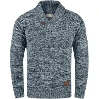 !Solid Jersey 'Phil' azul / marrón / blanco