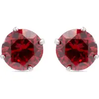 Luxenter Pendientes 'Yedia' rojo oscuro