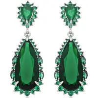 Luxenter Pendientes 'Cakrolm' verde