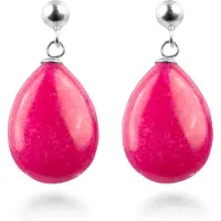 Luxenter Pendientes 'Kenitna' rosa oscuro