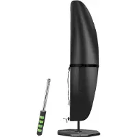OEM Funda protectora para sombrilla de jardín, fabricada en Oxford 600D: impermeable, resistente a la nieve y al viento, con protección UV, duradera. Dimensiones: 190 x 30/81/46 cm