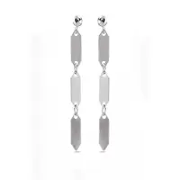 Luxenter Pendientes 'Lirrat' plata