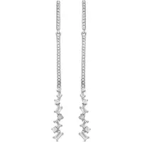 Luxenter Pendientes 'Zener' gris plateado
