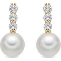 Luxenter Pendientes 'Anu' blanco perla