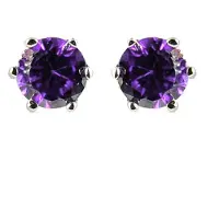 Luxenter Pendientes 'Yedia' lila oscuro