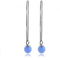 Luxenter Pendientes 'Yedia' azul