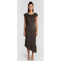 And Other Stories & Other Stories Elfie Dress Grey Talla: M | Vestidos Midi Outlet | Mujer | Gris