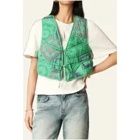 Ba&sh Gilet May Vert Talla: L | Chaquetas Outlet | Mujer