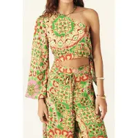Ba&sh Top Lucia Vert Talla: M | Manga Larga Outlet | Mujer