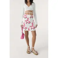 Ba&sh Jupe Eka Ecru Talla: M | Mini Faldas Outlet | Mujer | Marrón