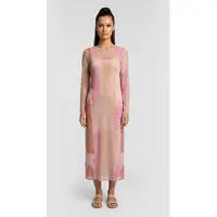 And Other Stories & Other Stories Zed Mesh Dress Pink Talla: XS | Vestidos Midi Outlet | Mujer | Rosa