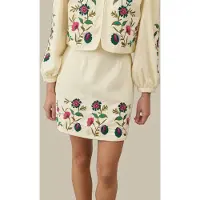 Louise Misha Skirt Mae Cream Talla: 38 | Mini Faldas Outlet | Mujer | Blanco