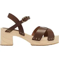 Ba&sh Sandales Chirley Marron Talla: 39 | Chancletas Outlet | Mujer