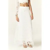Ba&sh Jupe Vadja Blanc Talla: 36 | Faldas Maxi Outlet | Mujer
