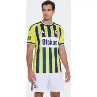 Adidas Camiseta de fútbol 'Fenerbahçe 2026/2027' navy / miel / rojo vivo / blanco
