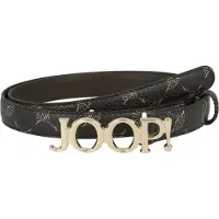 JOOP! Cinturón marrón oscuro / oro