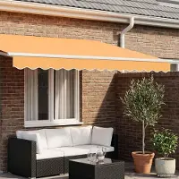 Prolenta Maison Exclusive: Volante de repuesto para toldo, de 2,5 metros, fabricado en poliéster color arena