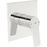 Hansa , pieza de inspección para grifo monomando, para una salida, modelo HANSATWIST 8985, roseta cuadrada, cromada, 1 unidad.