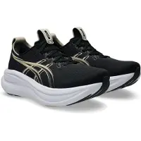 Asics Zapatillas de running 'Gel-Nimbus 28' beige claro / negro