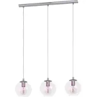 Eglo Lámpara Ariscani 2, código 901919, 3 bombillas E27, 180 W, acero