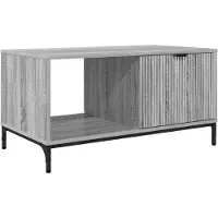 Syfax Mesa de Café Gris Sonoma 90 x 49 x 46 cm Madera de ingeniería