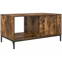 Syfax Mesa de Café Roble ahumado 90 x 49 x 46 cm Madera de ingeniería