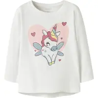 Name it Camiseta 'NMFVIX' azul paloma / magenta / rosé / blanco