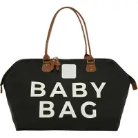 Bagmori Bolsa para pañales marrón / negro / blanco