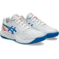 Asics para mujer/niña. 1044A085 Zapatillas GEL-Dedicate 9 GS blanco (4.5USA=37), Plano, Cordones, Casual, moda infantil, outlet 2026.