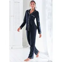 s.Oliver Pijama azul noche / blanco