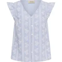 Cream Blusa 'CRAmmeli' azul paloma / blanco