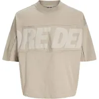 Jack & Jones Camiseta 'JCOBIARRITZ' ecru / capuchino