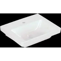Villeroy & Boch , lavabo de la serie Subway 3.0, de 45 cm, para montaje en mueble, con 1 orificio para grifo, sin desbordador