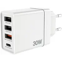 Verbatim Chr-30eu Cargador De Pared Usb-c Y Usb-c