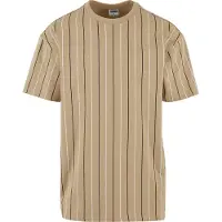 Urban Classics Camiseta beige / negro / blanco