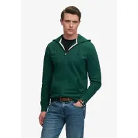 Superdry Sudadera con cremallera 'Essential' verde
