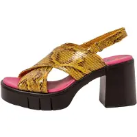 Art para mujer. 1199013XT003_024 Sandalias de piel 1990 Eivissa amarillo (40), 8 a 10cm, Velcro, Casual, outlet 2026.
