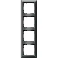 Siemens Marco , para 4 interruptores, línea DELTA, color carbono metálico, 1 unidad.
