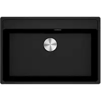 Franke Fregadero empotrable Maris, lavabo de Fragranit modelo MRG 610-72 A, color Onyx, con control manual, a partir de 80 cm. Código: 114.0658.310.