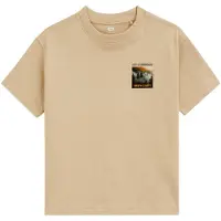 We fashion Camiseta beige / gris claro / naranja / negro