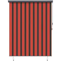 vidaXL : Rollo de tela naranja y marrón, 220 x 250 cm, compuesto de tela y aluminio