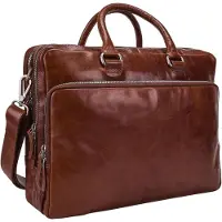 Leonhard heyden Cambridge Maletín Piel natural 40 cm Compartimento para el portátil marrón