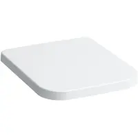 Laufen Asiento de inodoro Pro S con tapa y sistema de cierre automático, color blanco, 1 unidad.