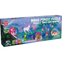 Hape Rompecabezas Fluorescente Del Bosque Mágico 200 Piezas