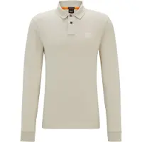 BOSS para hombre. 50507704 Polo Slim Fit Passerby beige (M), Casual, Algodón, Manga larga, outlet 2026.