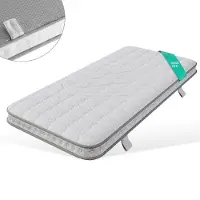Youjia Colchón de muelles ensacados de 7 zonas, 90x200 cm x 10 cm, firmeza H3, colchón híbrido con espuma de poliuretano, colchón enrollable ergonómico y ortopédico para camas plegables
