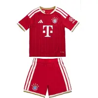 Adidas adidasConjunto primera equipación FC Bayern 26/27 92 Better Scarlet / White Niño