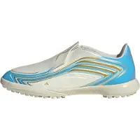 Adidas adidasBota de fútbol sin cordones F50 Messi League moqueta 30 1/2 Ivory / Semi Blue Burst / Icey Blue Niño
