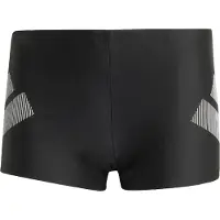 Adidas Bañador deportivo 'Big Bars' negro / blanco