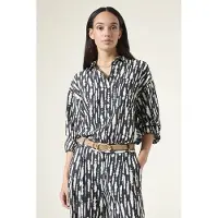 Garcia Ladies Shirt Ls Black Talla: M | Camisas Outlet | Mujer | Negro